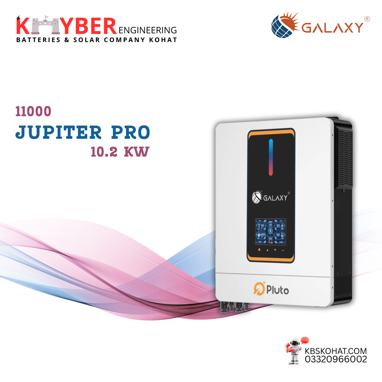 Galaxy Jupiter Pro PLUTO 10.2KW Hybrid Solar Inverter – PV 11000