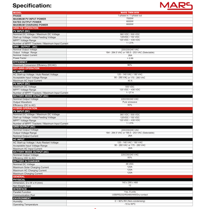 LongLife Mars 6000W (7000PV)