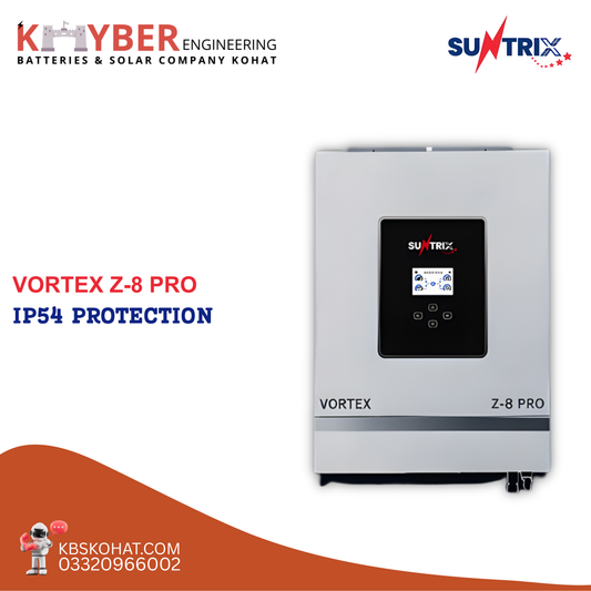 Suntrix Vortex Z-8 Pro Solar Inverter | Hybrid Solar Inverter IP54 Pakistan