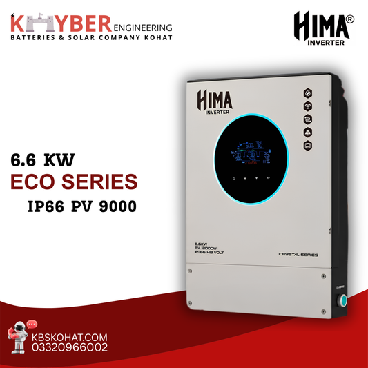 Hima 6.6KW Eco Series Solar Inverter IP66 9000W | High Efficiency Inverter Pakistan