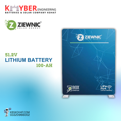 Ziewnic Lithium Battery 100AH - 51.2V