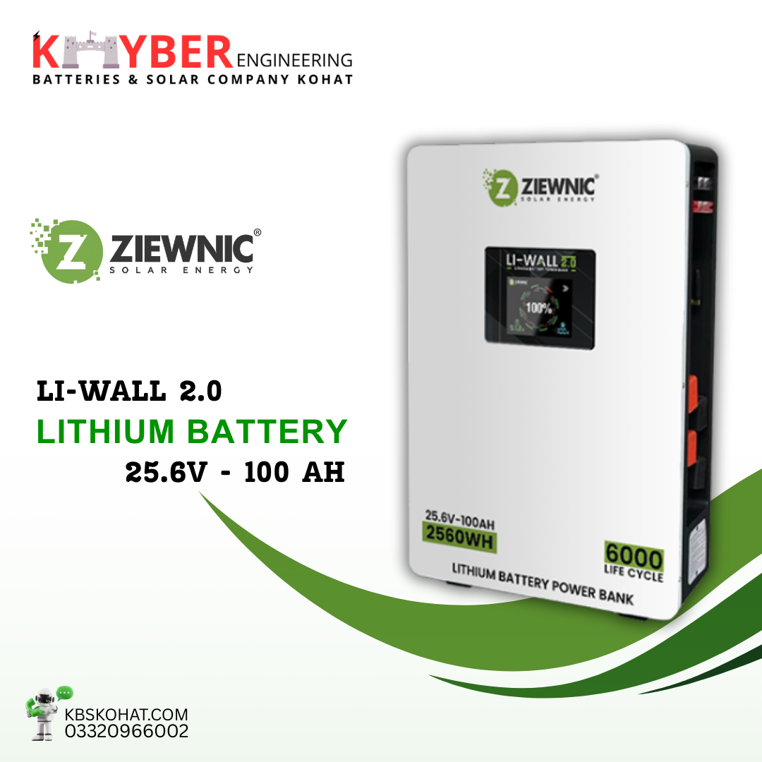 Ziewnic Li-Wall 25.6V Lithium Battery Power Bank