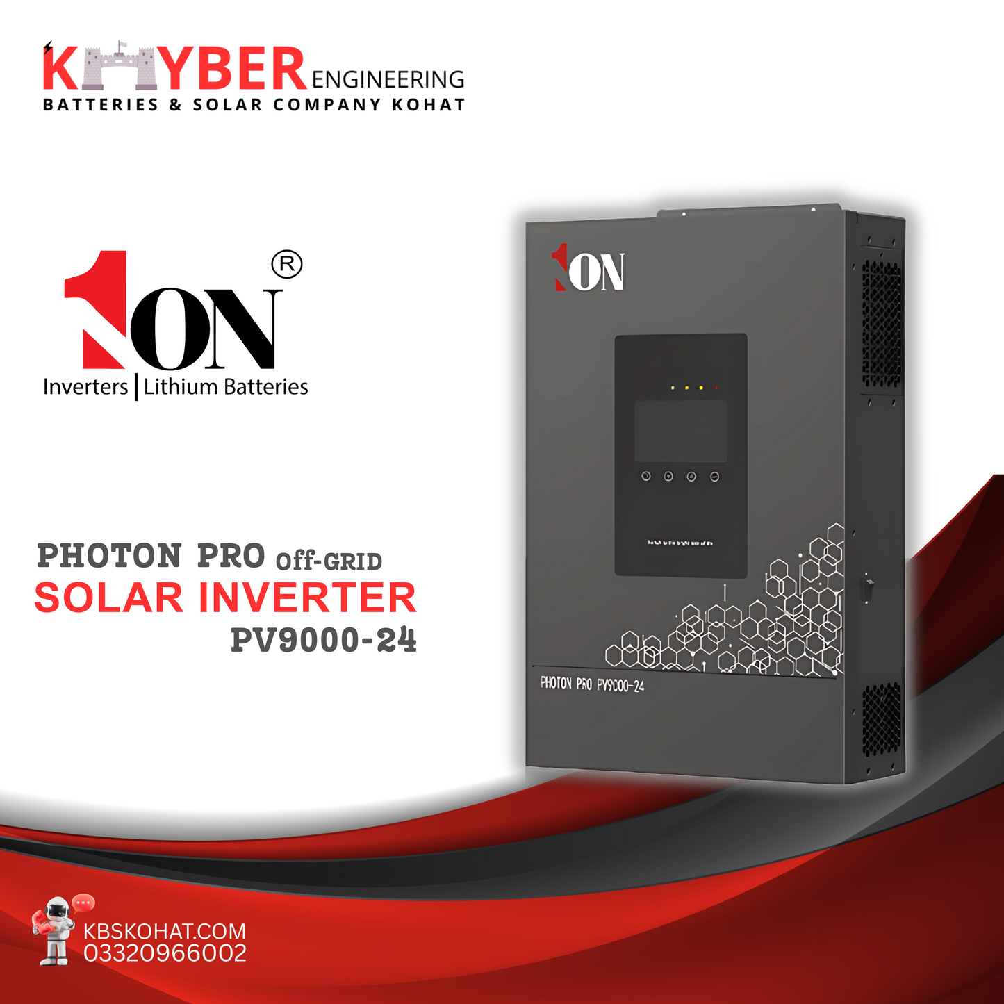 1ON Photon Pro Off-Grid Solar Inverter PV9000-24