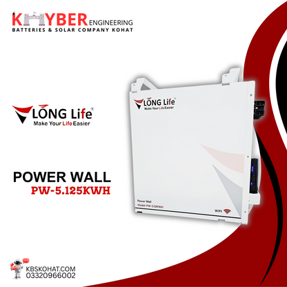 LongLife Lithium Battery PW-5.125KWH Power Wall