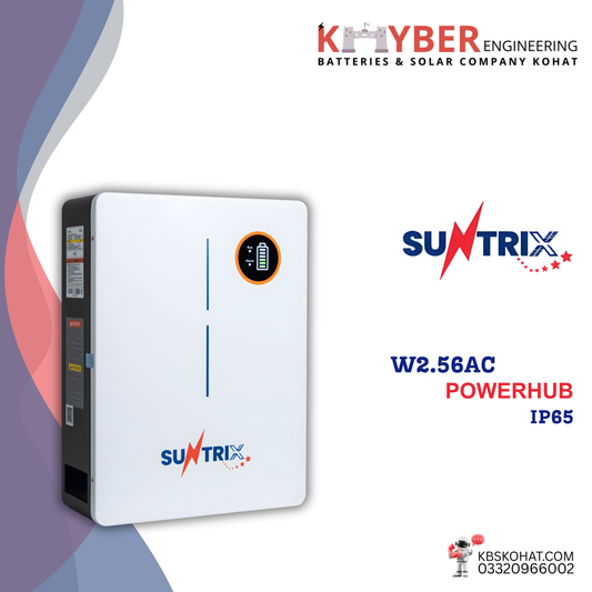 Suntrix W2.56AC PowerHub Lithium Battery – IP65