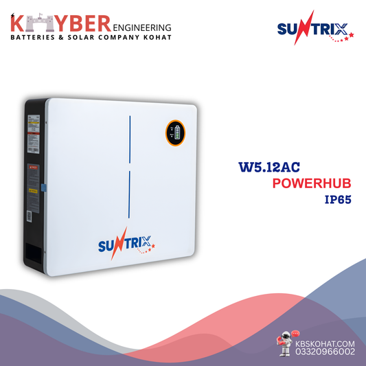 Suntrix PowerHub W5.12AC Lithium Battery – High Performance Solar Storage