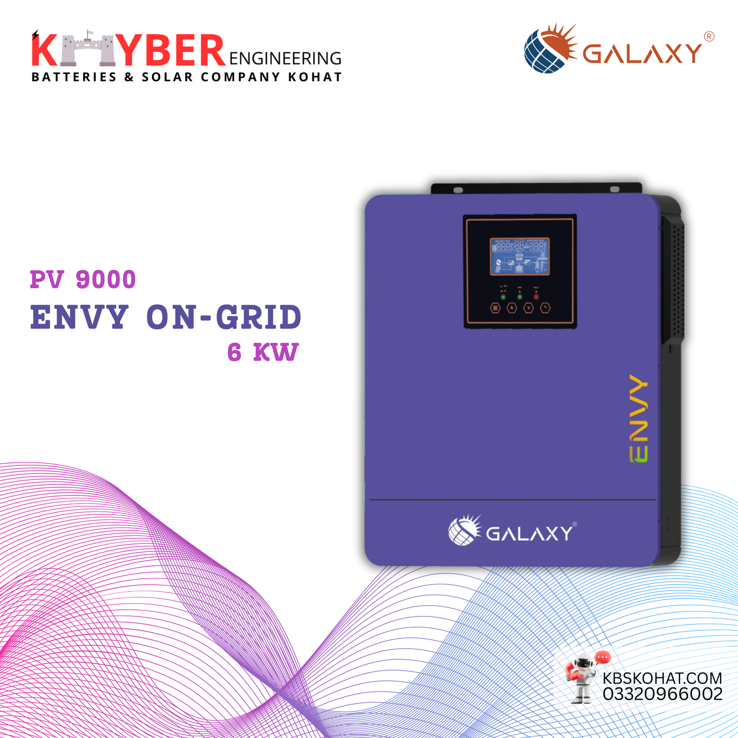 Galaxy Envy On-Grid Inverter 6KW (PV 9000)