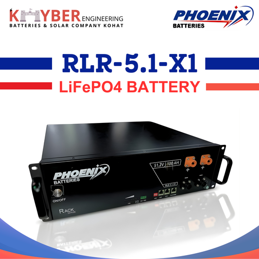 Phoenix RLR-5.1-X1 Rack Lithium Battery 51.2V 100Ah | LiFePO4 Solar Battery Pakistan